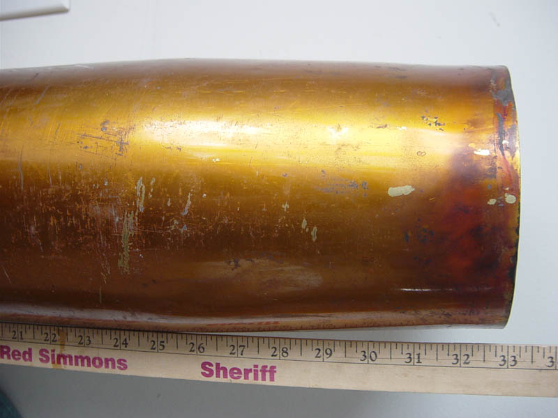 Unknown Huge Brass Artillery Shell Casing Asian? - CAN YOU
